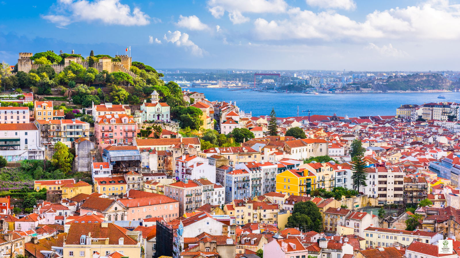 Lisbon tram and Alfama district — a warm, walkable workation destination
